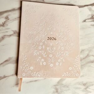 NEW Eccolo 2026 Planner with Floral Embossed Suede Like Cover